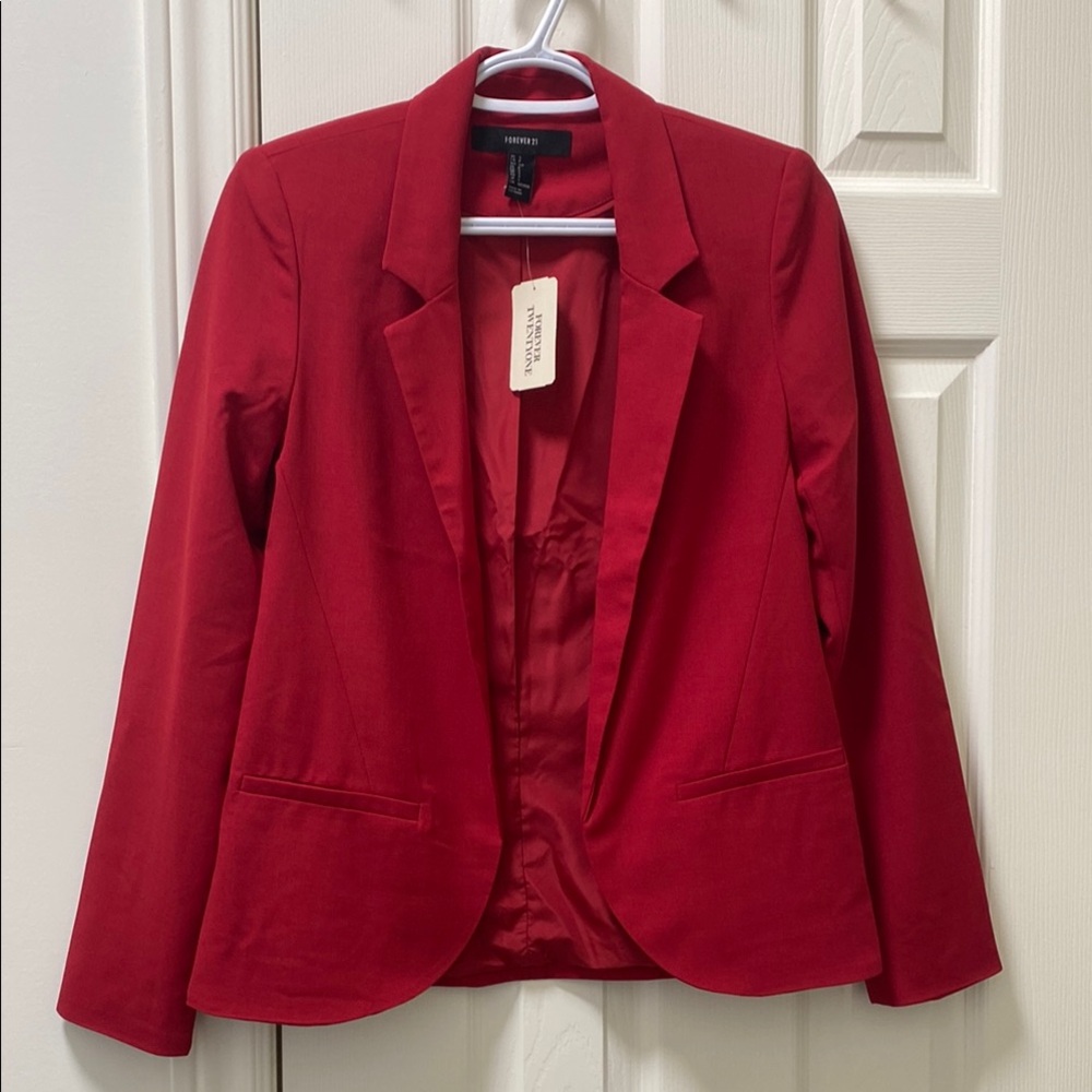NWT Forever 21 Red Blazer